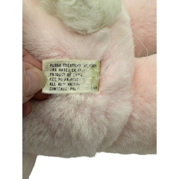 Vintage Plush Creations Inc Bunny Long Ears Pink Rabbit Pink - Picture 5 of 7